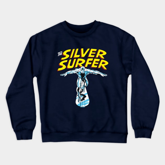 Classic Silver Surfer Crewneck Sweatshirt by TonieTee